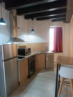 Una cocina o zona de cocina en Apartamentos turisticos Ávila Puerta del Mariscal 1-1