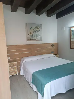 Cama o camas de una habitación en Apartamentos turisticos Ávila Puerta de Los Leales 1-2