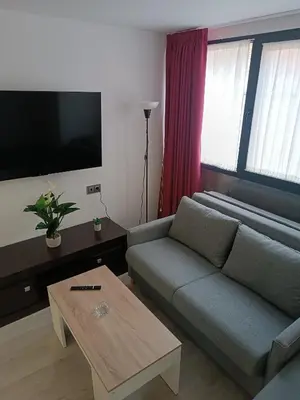 Una televisión o centro de entretenimiento en Apartamentos turisticos Ávila Puerta de San Isidro 1-4