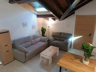 Zona de estar de Apartamentos turisticos Ávila Puerta del Rastro 2-2