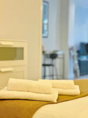 Cama o camas de una habitación en Apartamento DONOSO CORTES, 27