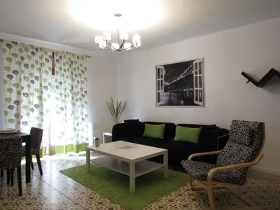 Zona de estar de Apartamentos La Machacona Plaza de Santiago
