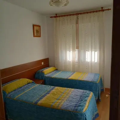 Cama o camas de una habitación en Río Adaja