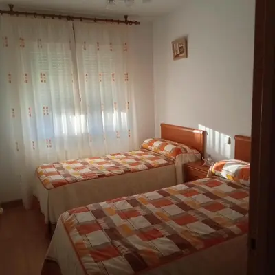 Cama o camas de una habitación en Río Adaja