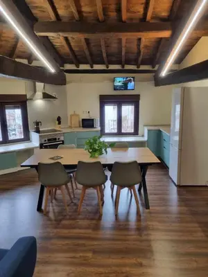 Una cocina o zona de cocina en Lanchas de La Vera