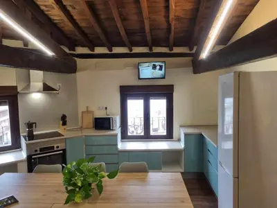 Una cocina o zona de cocina en Lanchas de La Vera