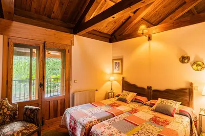 Cama o camas de una habitación en Casa El Herragu
