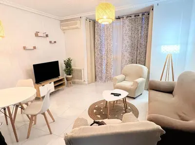 Una televisión o centro de entretenimiento en Apartamento Don Pedro