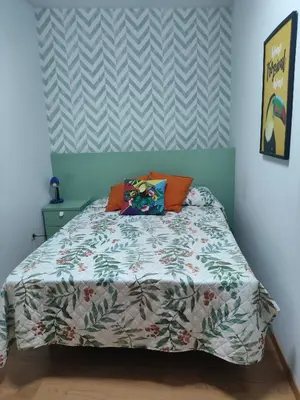 Cama o camas de una habitación en Mirador de los pollitos