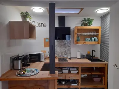 Una cocina o zona de cocina en La Casita del Pueblo