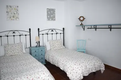 Cama o camas de una habitación en Casa rural Los Barreros