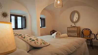 Cama o camas de una habitación en Casa Filo - Casa rural cerca de Caceres/Trujillo