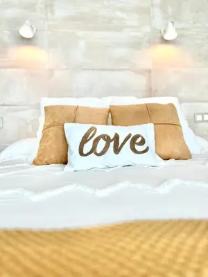 Cama o camas de una habitación en CASA RURAL AREV