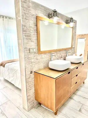 Cama o camas de una habitación en CASA RURAL AREV