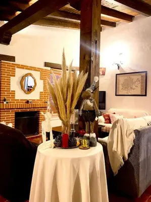 Cama o camas de una habitación en CASA RURAL PRIVADA BENADIZOS ÁVILA