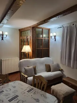 Cama o camas de una habitación en El Refugio de Gredos