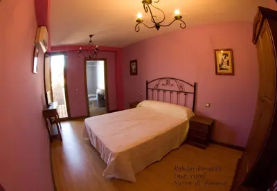 Cama o camas de una habitación en Apartamentos Sierra de Francia