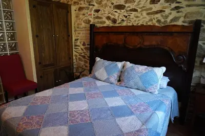 Cama o camas de una habitación en Los Monteros Sierra de Francia