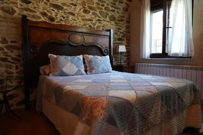 Cama o camas de una habitación en Los Monteros Sierra de Francia
