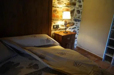 Cama o camas de una habitación en Los Monteros Sierra de Francia