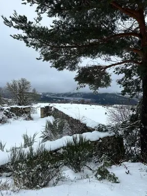 Paisaje cerca de este chalet de montaña