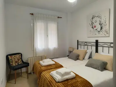 Cama o camas de una habitación en Apartamento A La Vera de Martina