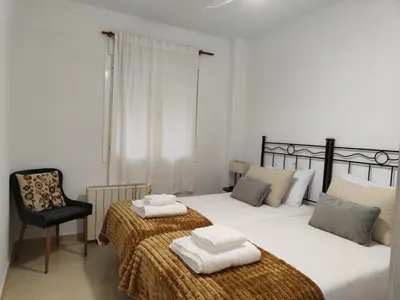 Cama o camas de una habitación en Apartamento A La Vera de Martina