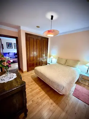 Cama o camas de una habitación en Vivienda Rectorado 2