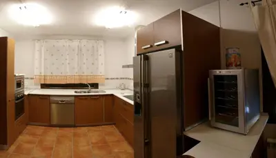 Una cocina o zona de cocina en Valdebruna de Gredos