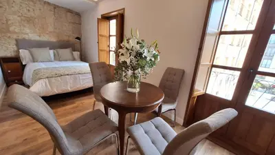 Cama o camas de una habitación en Poeta Iglesias 22