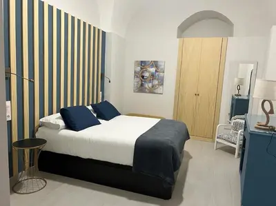 Cama o camas de una habitación en Apartamento Las Bóvedas