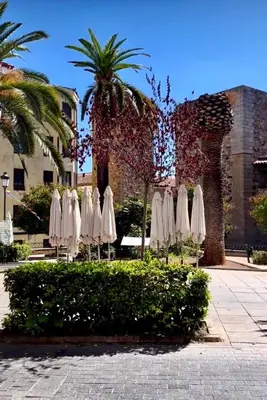 Jardín al aire libre en Apartamento Las Bóvedas