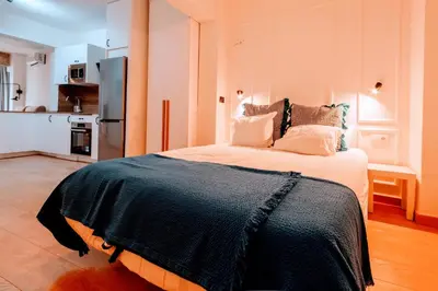 Cama o camas de una habitación en Apartamento La Dormilona