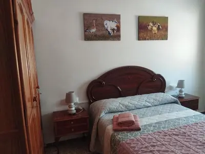 Cama o camas de una habitación en Apartamento Las Fuentes