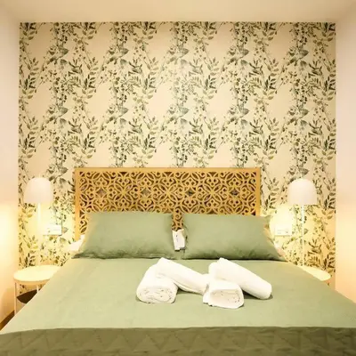 Cama o camas de una habitación en Apartamento Charro centro universidad