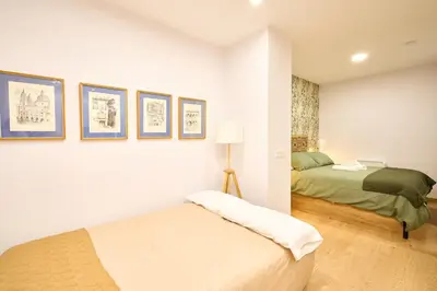 Cama o camas de una habitación en Apartamento Charro centro universidad