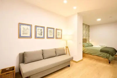 Cama o camas de una habitación en Apartamento Charro centro universidad