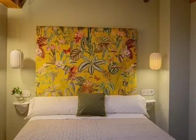 Cama o camas de una habitación en Las Musas, Casa Rural