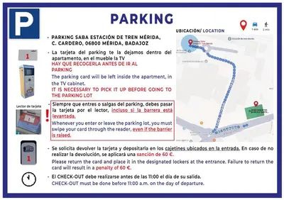 Certificado, premio, señal o documento que está expuesto en Apartamentos Basílica Santa Eulalia PARKING GRATIS