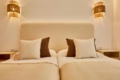 Cama o camas de una habitación en LUPERCAS