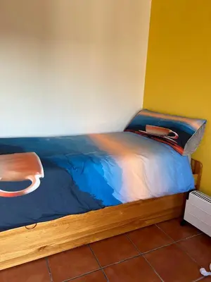 Cama o camas de una habitación en Casa Rural La Manzanilla