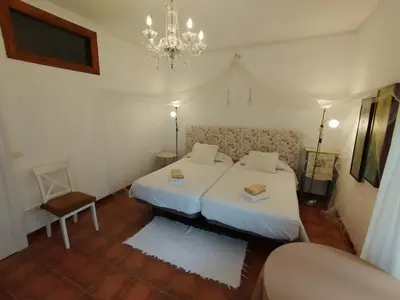 Cama o camas de una habitación en Casa de las Lavandas, Ávila