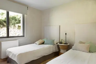 Cama o camas de una habitación en Libélula de El Vergel de Chilla