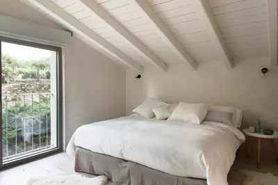 Cama o camas de una habitación en Libélula de El Vergel de Chilla