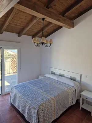 Cama o camas de una habitación en Casa Las Tejeras