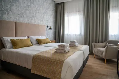 Cama o camas de una habitación en Complejo Valle Grande