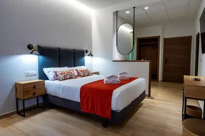 Cama o camas de una habitación en Complejo Valle Grande