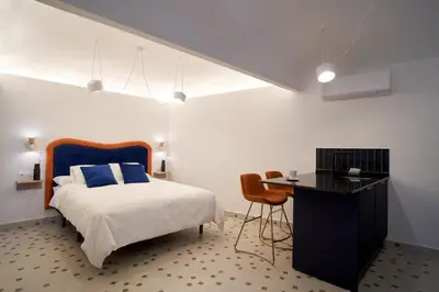 Cama o camas de una habitación en LA PINTORESCA ''CIELO'' - TEATRO ROMANO MERIDA