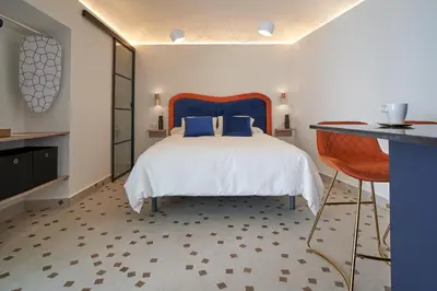 Cama o camas de una habitación en LA PINTORESCA ''CIELO'' - TEATRO ROMANO MERIDA