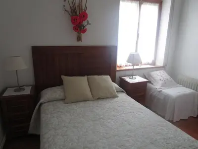 Cama o camas de una habitación en La Ladera